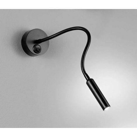 Applique Moderna Minispy Metallo Nero Led 3W 4000K (1/2)