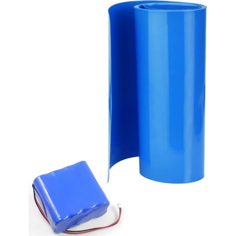 Gaine Thermorétractable PVC Batterie 3M180MM Gaine Thermorétractable Emballage Batterie Gaine Thermorétractable Bleu Thermorétractable Tuyau Tube pour Emballage de Batterie (1/5)