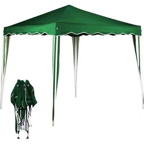 Tonnelle de Jardin Tente Pliante Auvent Pliable Imperméable Protection du Soleil UV 50+ Sac de Transport Inclus Facile à Installer Hauteur Réglable 3x3m (Vert) (1/5)
