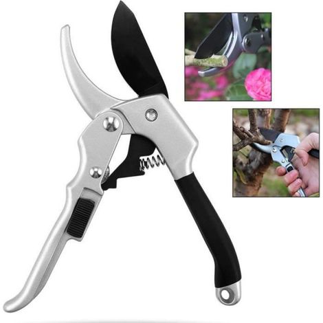 Sécateur Bypass - Poignée Tournante Ergonomique - Pour Branches et Fleurs - 200 mm - 236 g (1/4)