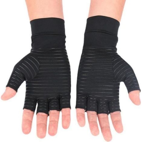 1 Paire Gants de compression, Cuivre, Antidérapants, Garde au chaud, Fitness (1/3)