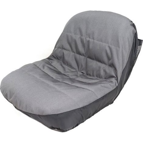 Funda para asiento de cortacésped, funda acolchada para asiento de tractor, material Oxford 600D, gris (Gris) (1/5)