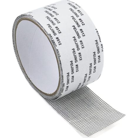 Fliegengitter Reparaturband 200x5cm Schwarz Glasfaser wasserfest (1/5)