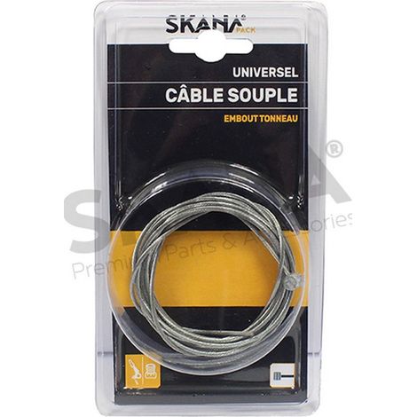 Flexibles Kabel ø: 1,5 mm mit Trommelanschluss 6 x 5,5 mm. Länge: 2,5 m.