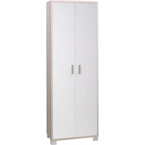 mobile 2 ante olmo e bianco, 63x183x34 cm