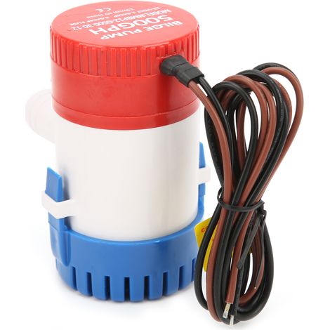 Pompe à eau de cale 12V, sortie tuyau 3/4 pouce, 500GPH, électrique, hélice semi-ouverte, pour bateau, marine et camping-car (1/5)