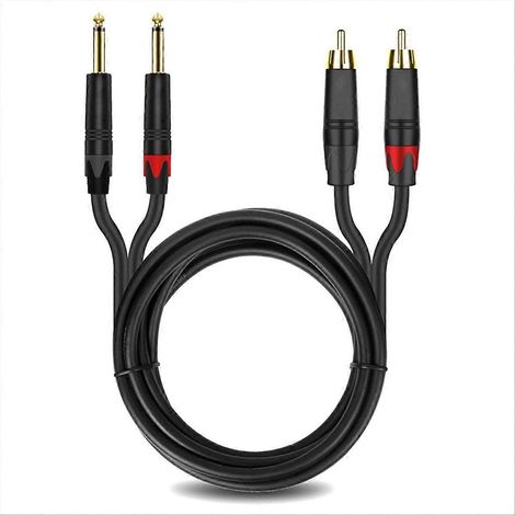 Câble audio HiFi stéréo 6,35 mm vers 2 câbles en Y (1/5)