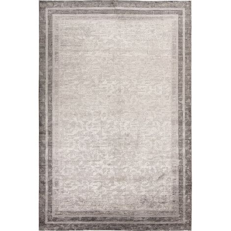 Tapis gris en viscose style classique moderne - 150 x 80 cm (1/3)