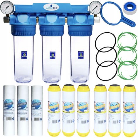 Préfiltre adoucisseur domestique à 3 étapes, AQUAFILTER FCCST