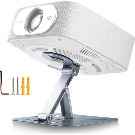Support de projecteur de bureau, support pliable avec vis de 6,35 mm, support de proyecteur réglable à 360° pour la maison, le bureau, le studio, compatible avec la plupart des projecteurs (1/5)
