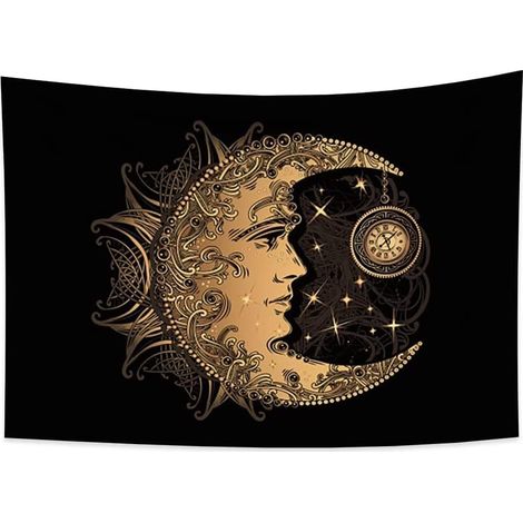 Wahrsage-Wandteppich, Mondgöttinnen-Auge-Anhänger, exquisites Muster, Taschenuhr, Sternenhimmel-Wandteppich, Schlafzimmerdekoration (1/4)