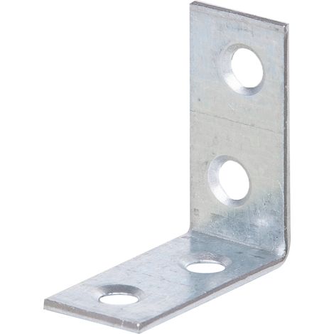 Équerre de chaise – galvanisée Sendzimir – 30 x 30 x 14 mm – Set de 12 pièces – Marque Alberts (1/2)