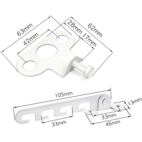 Lot de 2 blanc entrebâilleurs de fenêtre pour , fenêtre à battant, Entrebâilleur de fenêtre à battant, verrou anti-pincement (1/3)