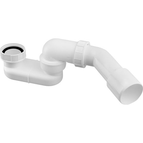Siphon avec écrou-raccord 6/4" et coude coudé DN40/50