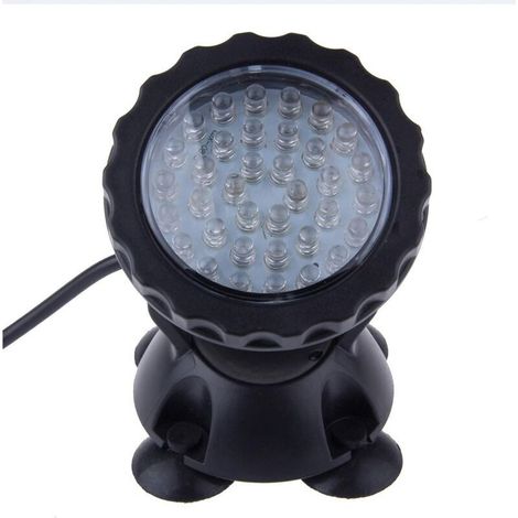 Vtizikl Lumière d'étang submersible 36 LED spot à changement de couleur pour aquarium d'eau jardin étang piscine réservoir de poissons