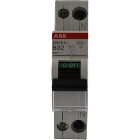 Interruttore magnetotermico 1p+n 1 modulo 32a curva b 4,5ka abb (1/3)