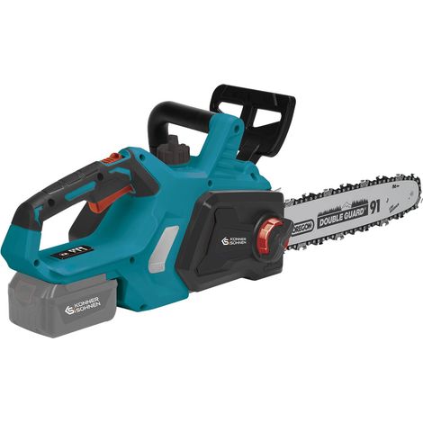 Motosierra inalámbrica Könner & Söhnen KS CS20V-12, 20 V, espada de 30 cm (12"), motor sin escobillas, eficiencia y versatilidad, ideal para poda y jardinería.