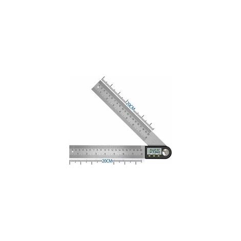 Rapporteur d'angle numérique 0-360° Inclinomètre en acier inoxydable LCD pour mesures précises Longueur 400 mm pour travaux du bois (1/5)