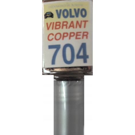 Retouches de peinture cuivre éclatant pour les rayures sur une Volvo 704 (1/5)