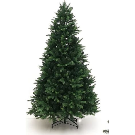 Albero di natale artificiale cm 210 misto silicone ignifugo folto e realistico (1/5)