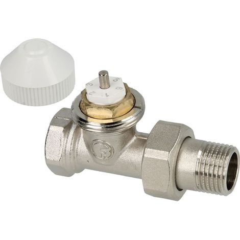 Vanne thermostatique droit 1/2'' avec préréglage