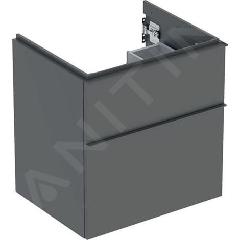 Geberit iCon armoire basse pour lavabo, 2 tiroirs, 59,2x61,5x47,6 (1/2)