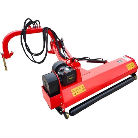 Torros – Broyeur de végétaux thermique 145 cm – Réglage hydraulique vertical/horizontal – 24 fléaux acier 400g – KPV145