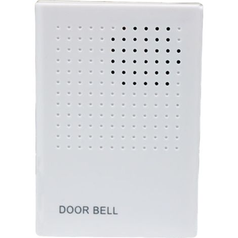 12V wired doorbell with a "ding-dong" sound, white, suitable for hotel and home access control systems. (1/5)