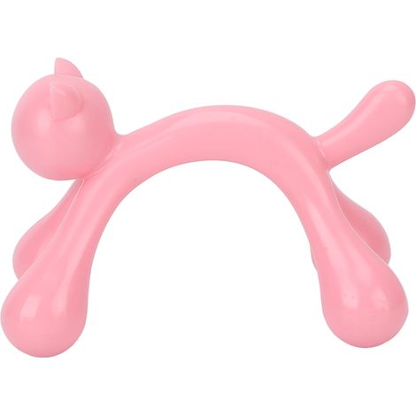 Chaton ABS léger et portable, outil de massage ergonomique sans odeur, sûr pour points de pression, utilisation à domicile - Rose (1/5)