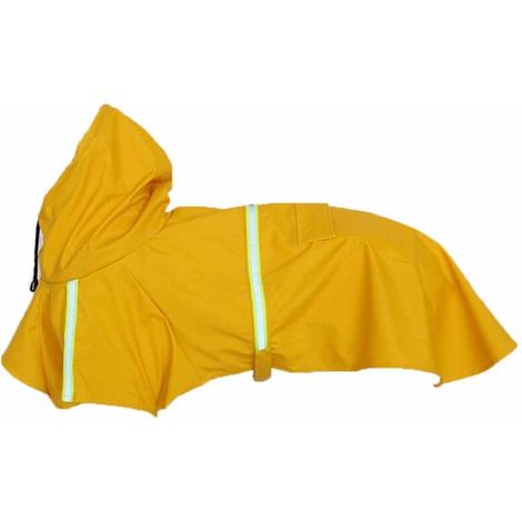 Imperméable pour chien – Veste imperméable ajustable avec bandes réfléchissantes (jaune, taille XL), shushianquan (1/5)