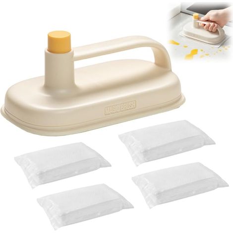 Salviette detergenti monouso per proteggere le mani: salviette sgrassanti specifiche per la cucina e salviette detergenti per il bagno (200 salviette incluse). (1/5)