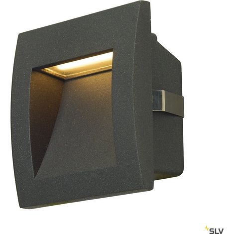 Encastré mural extérieur DOWNUNDER OUT S gris LED 17W 3000K IP55 - SLV - 233605