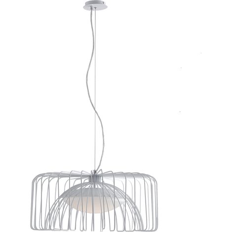 "Lampadario a sospensione COUGAR in metallo bianco 24W 4000K (luce naturale)" (1/2)