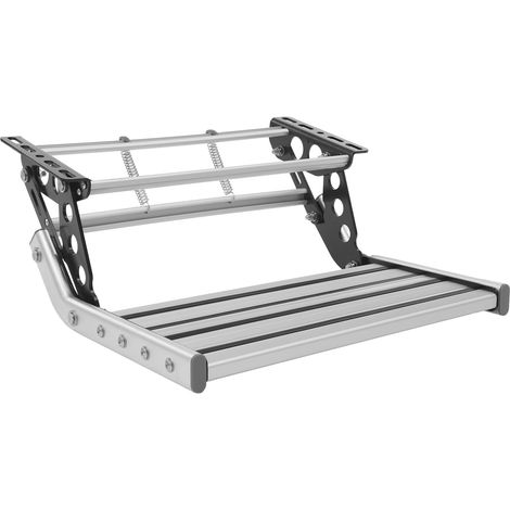 Senderpick – Marchepied pliable pour camping-car – Capacité de charge 150 kg – Alliage d'aluminium – Éclairage LED – Pédale antidérapante – Conception rétractable