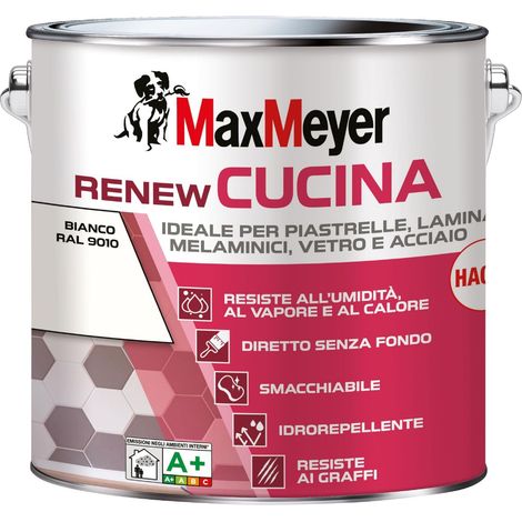 smalto all'acqua cucina max meyer "renew" bianco 2 lt (1/2)