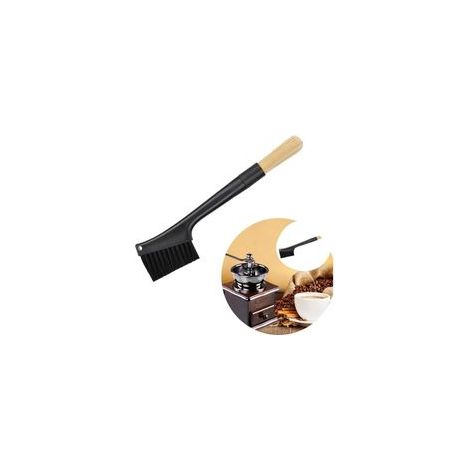 Cepillo de limpieza para molinillo de café de dos cabezales, cepillo para quitar el polvo, accesorios para máquina de espresso, molinillo de café para barista, cocina doméstica.