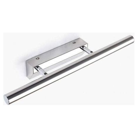 Applique murale LED 5 W avec interrupteur, étanche, en acier inoxydable, pour salle de bain ou toilettes. Lumière blanche chaude. (1/3)