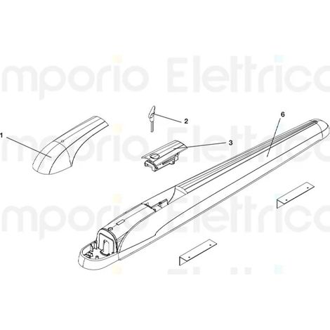 beninca pièce détachée couverture de contacts bob5 pour bob5024 9686630 (1/3)