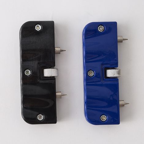 Universal butterfly watch opener made of plastic / two-pronged case opener / blue two-pronged watch case opener 1--DTEKGAZ
