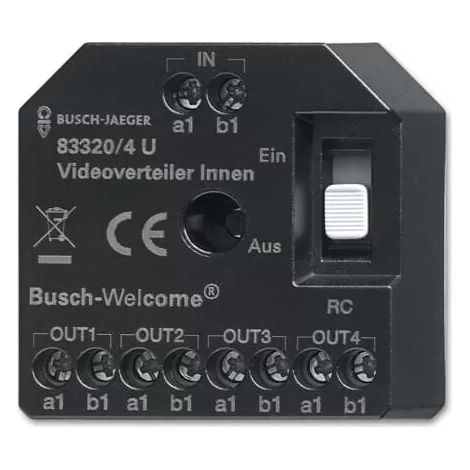 Busch-Jaeger Aktiv Videoverteiler innen UP 83320/4 U (1/2)