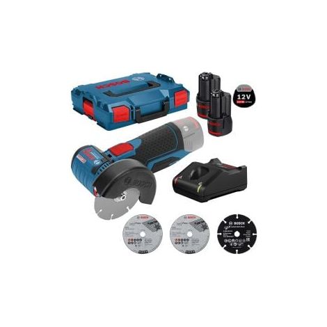Meuleuse angulaire sans fil Bosch GWS 12V-76 Ø 76 mm / 2x 2,0 Ah batterie + chargeur en boîte L (1/5)