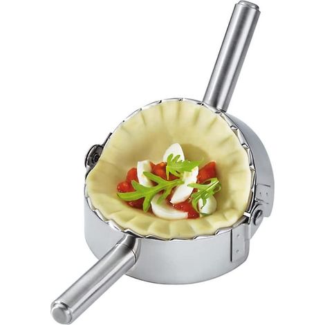 taille L -silver Moule Ravioli, Pierogi, Chausson, Etc., En Acier Inoxydable, Acier Inoxydable