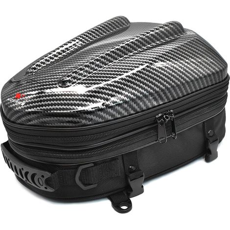 Wasserdichte Motorrad-Hecktasche, erweiterbare multifunktionale Tragetasche für Motorrad und Motorradhelm