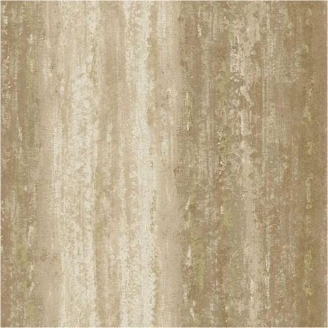 Holden Decor Statement Distressed Stripe Wallpaper Rust Metallic Paste Paper (1/4)