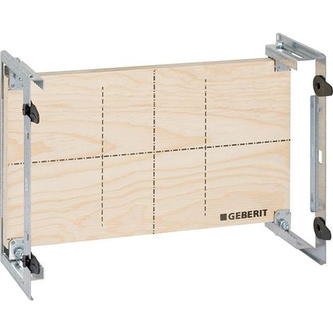 Geberit Gis Unterputz-Montageplatte 461173001 tiefenverstellbar, universell, für Montage von Unterputz-Armaturen (1/5)
