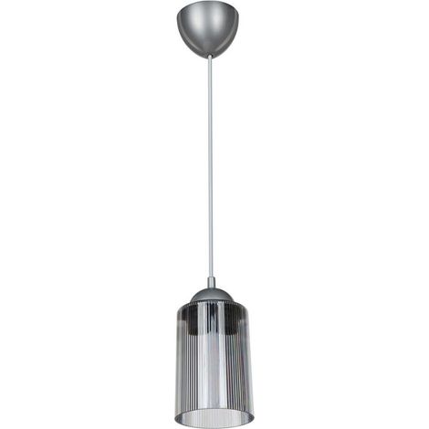 Deckenlampe Optical ASZ1027 mit rauchigem Kunststoffschirm H67xL10.5 (1/3)