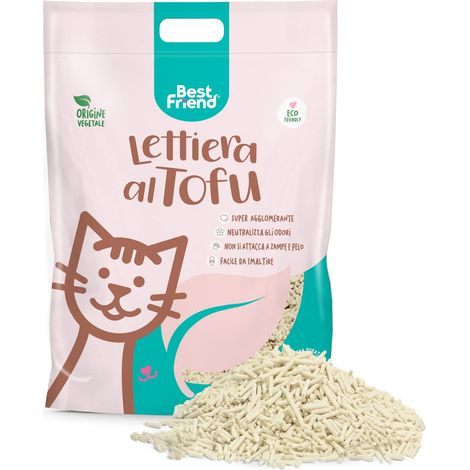 litière pour Chat au Tofu 5,5 l Agglomérant et végétal - Jusqu'à 30 Jours d'utilisation - Se débarrasse dans Les bios ou Les Toilettes - Sable Chat Anti-Odeur Classique (1/5)