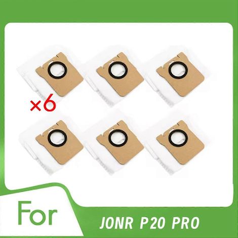 Lot de 6 sacs à poussière pour P20 Pro accessoires de balayeuse Enhanced nettoyage Efficiency (1/5)