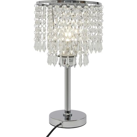 Lampe de table moderne en cristal, lampe de chevet LED (1/5)