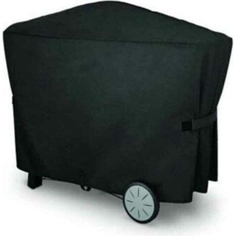 Gasgrillabdeckung, Grillplane 112,4 x 64,1 x 95,6 cm, Schutzhülle für den Außenbereich, wasserdichtes Sonnenschutzgewebe, Grillabdeckung für Weber, Schwarz